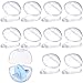 10 Pack Pacifier Case, Pacifier Holder Case Clear Pacifier Container Pacifier Box for Travel Transparent Clip Pacifier Accessories
