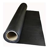 Hypalon Rubber Roll - 12 in Width, 5 ft Length, 1/16 in Thickness, 60A Durometer, Plain Backing