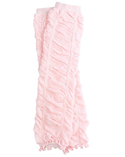 juDanzy Rouched baby leg warmers for girls, toddler, child (Newborn (up to 12 pounds), Heavenly Pink)