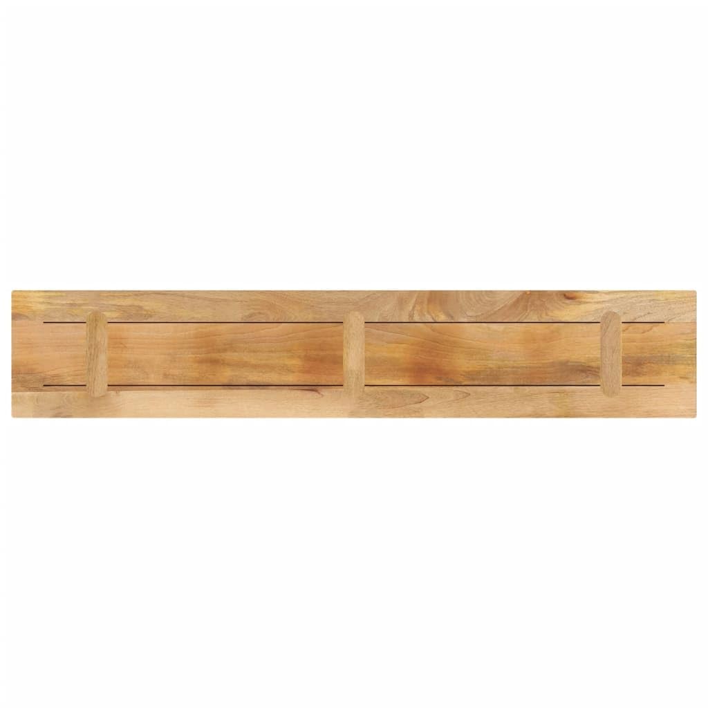 vidaXL Tischplatte, Holzplatte für Esstisch Couchtisch, Massivholzplatte Rustikales Design, Ersatztischplatte, 160x40x3,8cm Rechteckig Raues Massivholz Mango