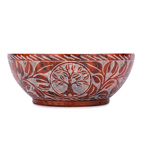 Ajuny Esteatita para Adivinar y Difuminar Diseño de árbol Hecho a Mano Decoración de Mesa de Cocina para el Hogar Regalo de 5 pulgadas