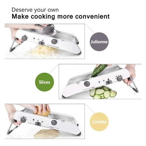 Cortadora ajustable 18 en 1 de acero inoxidable para cocina miniatura 6