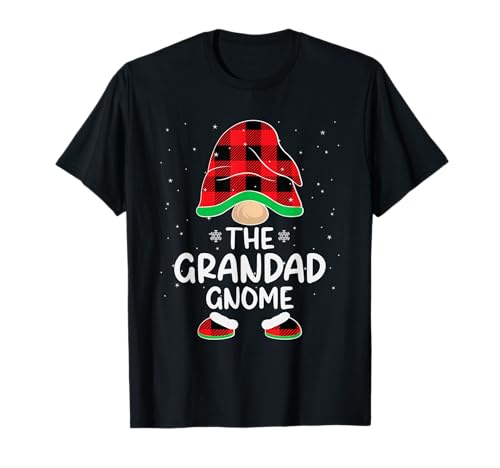 Familia de fuentes The Grandad Gnome Christmas Matching Family Camiseta