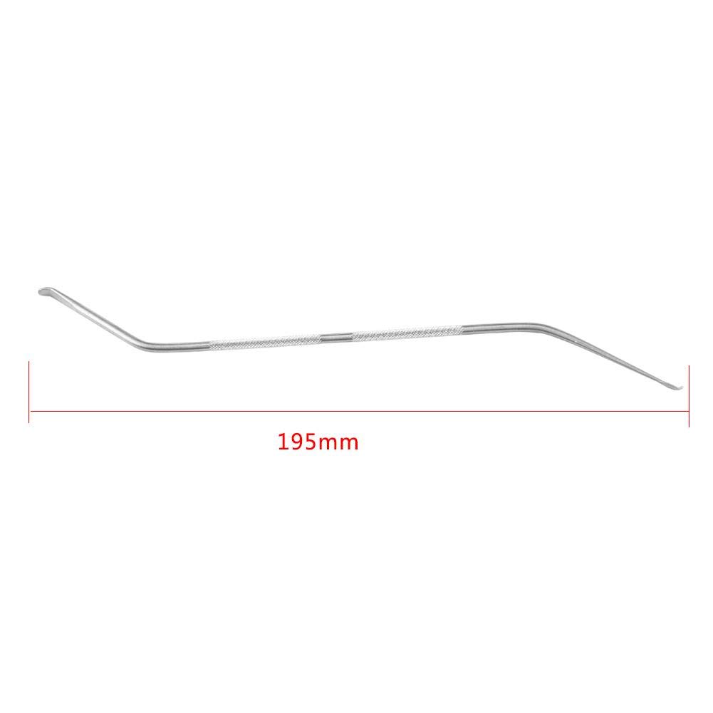 Akozon Herramienta de injerto de Apicultura Acero Inoxidable Doble Palillo para Reina cría Larva