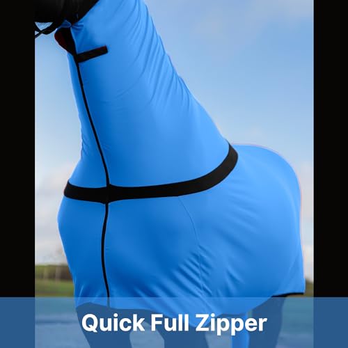 Image of RESISTANCE Premium Horse Sleazy Full Body Slicker with Full Zipper & Faceless Horse Care Sheet