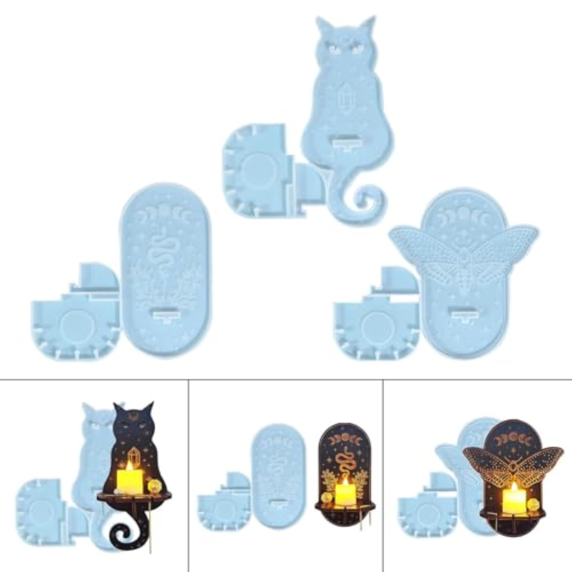 Candle Holder Mould Storage Rack for Home Decor