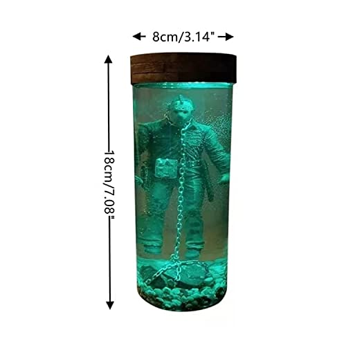 2023 New Horror Movie Collector Action Figure Water Lamp Part 6 Lives Final Display, Collectibles Figures Dolls, Decorative Table Lamp Lights for Home Decor Halloween Unique Gifts