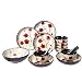 Zestaw obiadowy z ceramiki z 18 elementami, | zestawy obiadowe, zestaw kombinowany porcelany z glazurą pieca perfect decoration