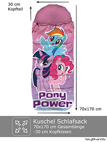 My Little Pony Schlafsack Mädchen 70x170 cm MLP Kinderschlafsack Decken-Schlafsack mit Pferde Motiv Lila Rosa Pink ÖKO TEX Zertifiziert - Image 4