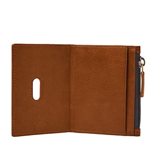 Fossil Men's Andrew Leather Minimalist Zip Card Case Wallet for Men2