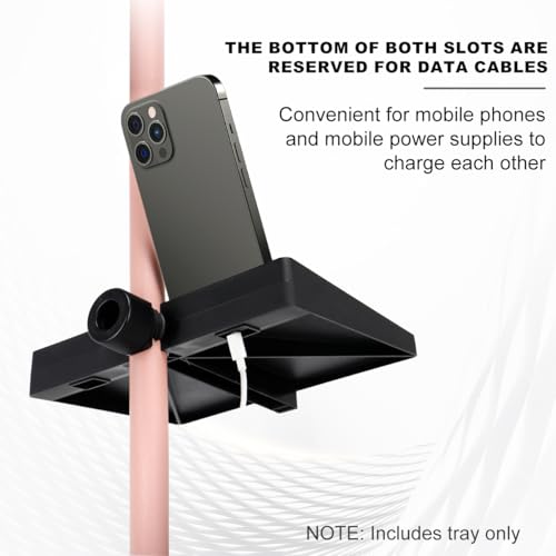 Microphone Stand Universal Sound Card Tray - Adjustable Music Stand Clamp for Sheet Music, Live Streaming, Speech, Karaoke, Recording - Accessories (8.3" x 6.3")