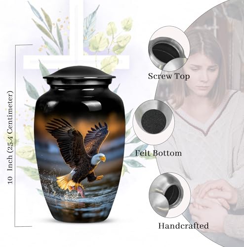 Image of Eagle Urns for Human Ashes -Funeral Cremation Urns for Ashes for Women