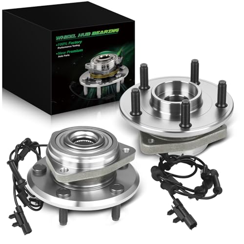 SZKAIDAG Set of 2 Front Wheel Bearing and Hub Assembly with ABS & 5-Lug Fit for:-Jeep Wrangler 2011 2012 2013 2014 2015 2015 2017, Wrangler JK 2018 3.6L 3.8L OE# 513369 HA590482 52060398AD 52060398AE by SZKAIDAG - Used condition - US$89.10