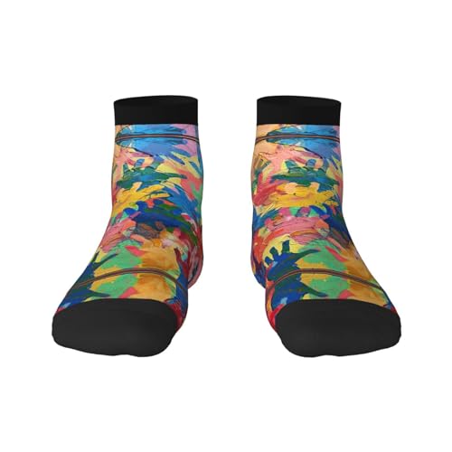 Kids Hand Print Print Sporty Straight Tube Socks For Running Enthusiasts,Breathable And Fashionable