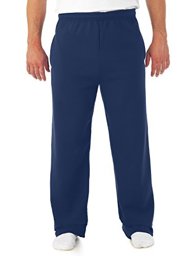 JERZEES Adult Open-Bottom Sweatpants with Pockets (974)