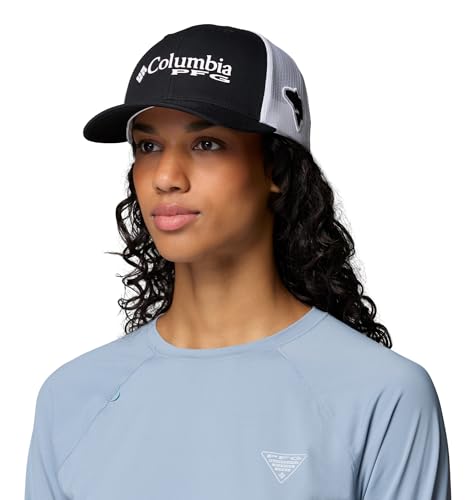 Image of Columbia Unisex Adult PFG Logo Mesh Ball Cap