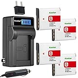 Kastar 4-Pack NP-BG1 NP-FG1 Battery and LCD AC Charger Compatible with Sony G Type Battery, Sony...
