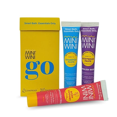 Image of Travel Kit | 3X Concentrated Shampoo, Bodywash & Body Yogurt | Pocket-Size Toiletries Set, Lasts 10 Days | SLS-Free, Derma-Tested, All Skin Types, TSA-Approved, Leakproof (PACK OF 1)