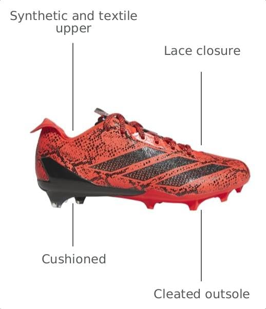 Image of Adidas Mens Adizero Electric.1 American Football