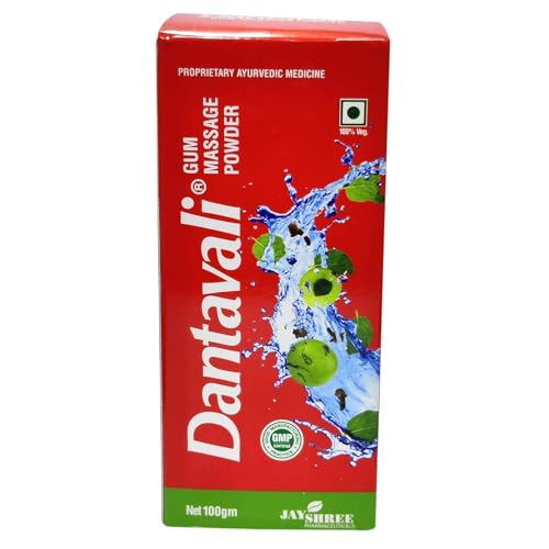 Image of Ayurvedic Danta-Valii Gum Massage Powder For Healthy & Strong Teeth | Complete Oral Care For Mouth, Teeth & Gums | Net Weight - 100g | Pack of (1)