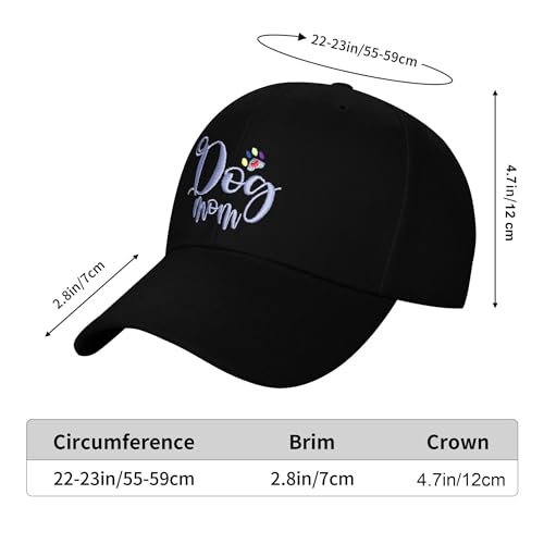 Image of Embroidered Baseball Cap for Women Men Adjustable Baseball Hat Black Baseball Cap Trucker Hat