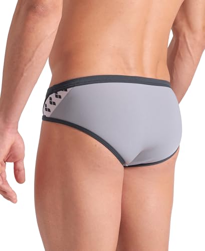 Image of ARENA Men's Icons Solid Swim Briefs Professional Training Swimsuit Sports Trunk