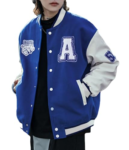 ORANDESIGNE Bomberjacke Damen Herren Sweatjacke College Sweat Jacket Taste...