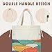 TOGETRUE Yarn Bag, Knitting Crochet Tote Bag, Yarn Storage Bags Organizer, Crochet Bags for Crocheting Project, Store Skein Ball, Short Knitting Needle (Color Arc)