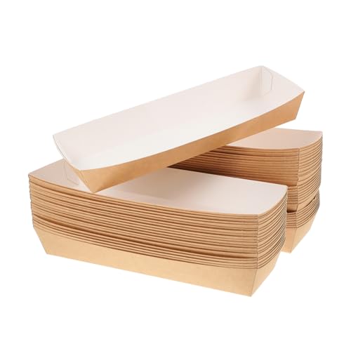 FUNOMOCYA Carnival-themed Party Decorations Hot Dog Holders Popcorn Boat Paper Food Box Food Tray