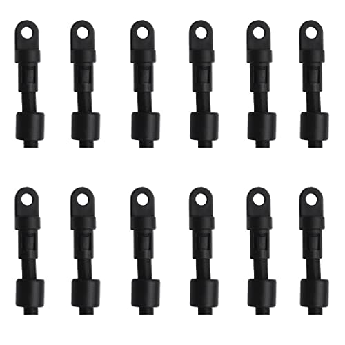 Jili Online 12 Pieces Black Nylon Durable 1/4