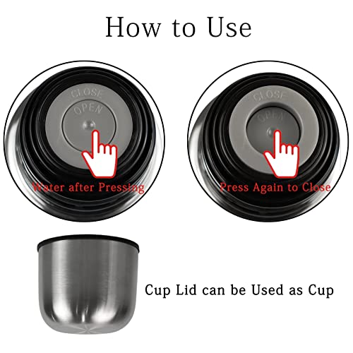 Colourlife Insulated Mug Stainless Steel Water Bottle Stars And Stripes Pattern Vacuum Cup Travel Mug For School Office #TOP4