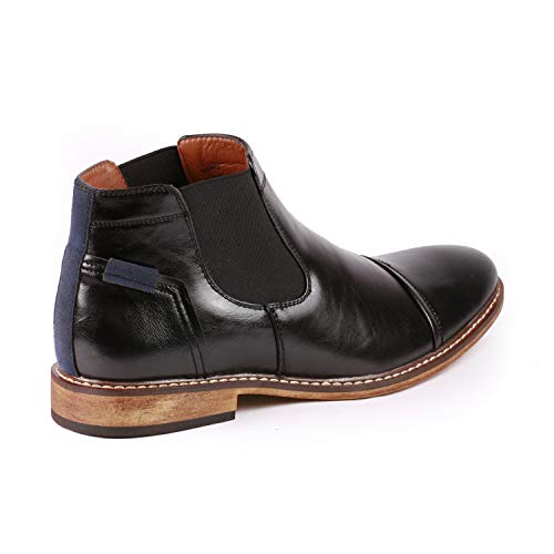 Metrocharm MC148 Men's Cap Toe Formal Dress Casual Ankle Chelsea Boot3