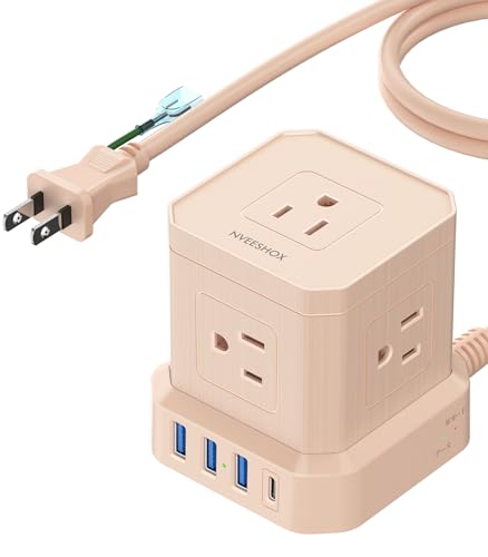 Amazon.co.jp: NVEESHOX 電源タップ Type-C付き 延長コード 2M