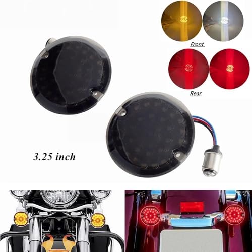 Evite multas con la luz trasera intermitente Heritage para motos de 1989-2012 2