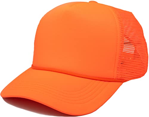 Image of Funky Junque Foam Trucker Hat, Trucker Hats for Women & Men - Blank Adjustable Snapback Mesh Back Baseball Cap