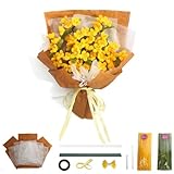 LOZIZI 手芸モールキット 金木犀 2 倍量 DIY 花束セット 詳細チュートリアル付 母の日 誕生日 バレンタインデー 贈り物 手作り 素材