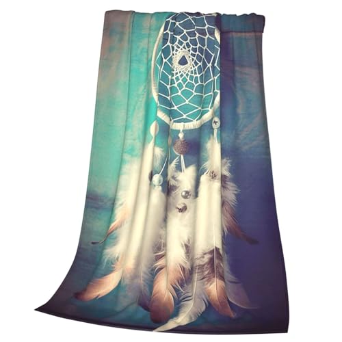 Couverture micro polaire chaude pour lit et canapé, style attrape-rêves - 3