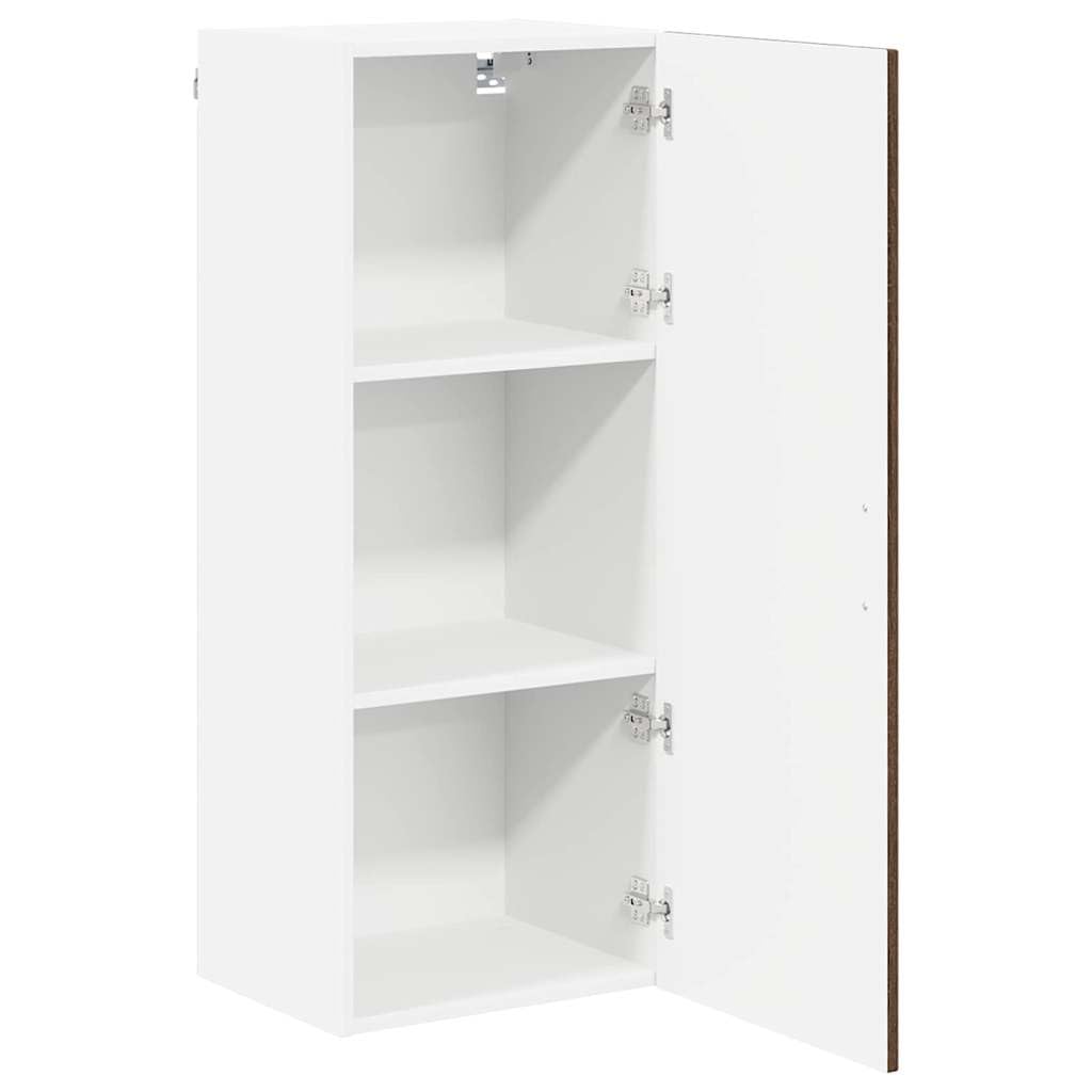 Armadio da parete Lucca in rovere marrone, 40 x 31 x 100 cm, in
