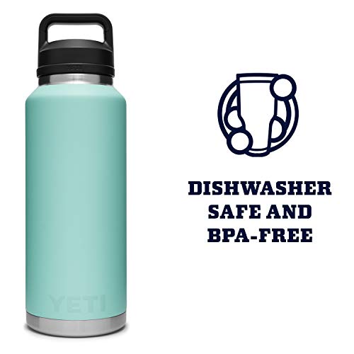 Image of YETI Rambler 46 oz Bottle, Leakproof, Vacuum Insulated, Stainless Steel with Chug Cap, Seafoam