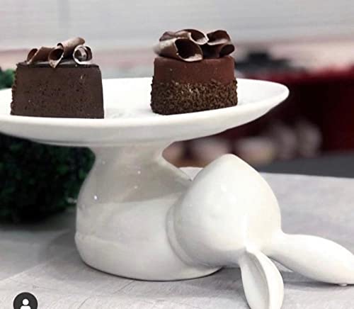 Porta Doces Boleira Coelho Páscoa Ovo De Páscoa Branca M