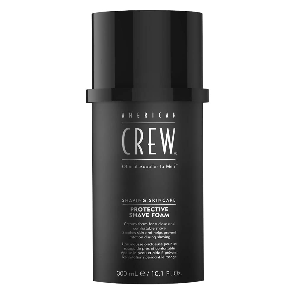 American Crew Shave Cream for Men, Protective Shave Foam, 10.1 Fl Oz