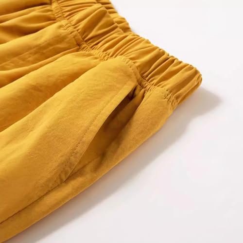 Boys Cargo Pants Elastic Waist Baggy Work Trousers with Multi Pockets Casual Trendy School Pants for Boys 7-14Y3