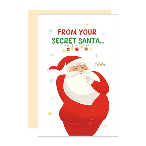 Ure Tenk Funny Secret Santa Card, Christmas Gift Exchange Card,