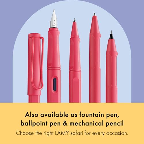 Image of Lamy Safari Sunset Rollerball Pen with Ergonomic Grip, Line Width M - For Comfortable Writing - Made of Robust ASA Plastic - with Roller Refill M 63 Black