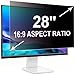 ruord Sichtschutzfolie für 28 Zoll 16:9 (62.1x34.2cm) Monitor - Blaulichtfilter & Blendschutz, Abnehmbar Blickschutzfolie | PC Blickschutzfilter für Büro