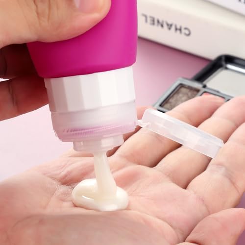 Image of Gemice Travel Bottles for Toiletries Tsa Approved Size Containers BPA Free Leak Proof Tubs Refillable Liquid Accessories Cometic Shampoo and Lotion Soap