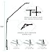 Basketball Hoop Light Bracket, Fit 5*5, 6*6, 6*8, 8*8, 8*12 Inch Square Pole, Fits Various LED Lights and with Solar Panel Install Location, Powerful & Durable, Easy Installation, LIGHTS NOT INCLUDED