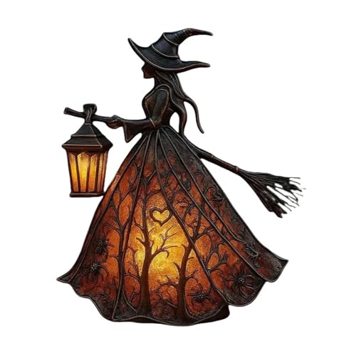 Lámpara de Halloween LED con sombrero gótico para decoración de fiestas y luz nocturna