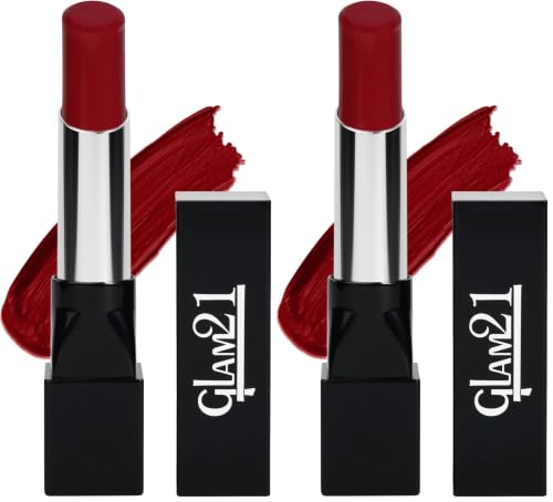 Image of Glam 21 Ultra Velvet Lipstick | Long-lasting stay on lips | Lovely matte finish | 2.5gm | Pink Heaven-32 (Pack of 2)