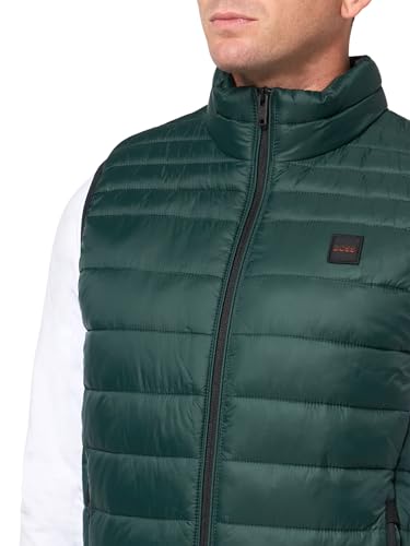 Image of BOSS Men's Lightweight Nylon Patch Logo Puffer Vest